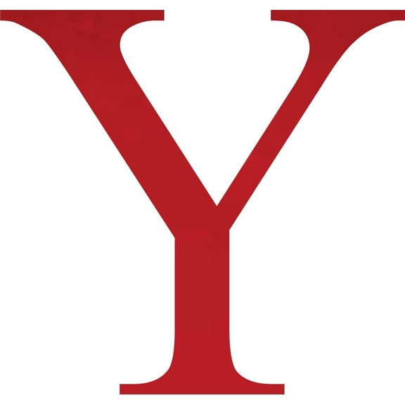 Acrylic Letter Y Times, 8'' Tall Transparent Red Custom Acrylic Letters, Choose Color Option
