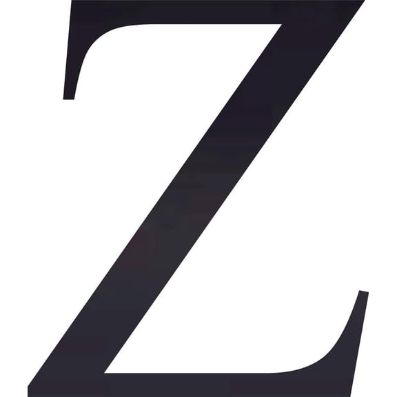 Acrylic Letter Z Times, 10'' Tall Transparent Black Custom Acrylic Letters, Choose Your Color