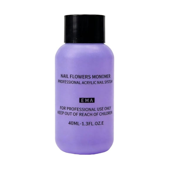 Acrylic Liquid Monomer, 40ml Crystal Nail Extension Liquid for Nail Art, Quick Dry Nail Cleaning Liquid for Manicure DIY