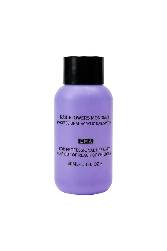 Acrylic Liquid Monomer, 40ml Crystal Nail Extension Liquid for Nail Art, Quick Dry Nail Cleaning Liquid for Manicure DIY