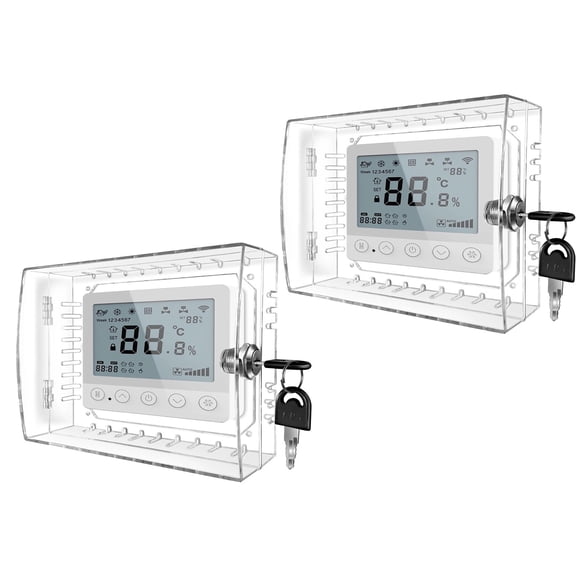 Acrylic Lock Box Wall Mounted Guard Commercial Home Clear Clear Plastic Cover Easy Installation Protective Case