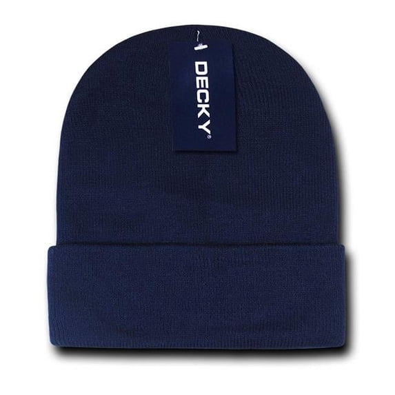 Acrylic Long Beanies (ValPak), Navy