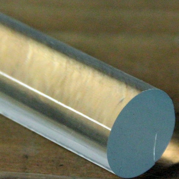 Acrylic Lucite Rod Dowel - 1/2" (12.7mm) x 24"(610mm) (Clear) - Lot of Two Rods
