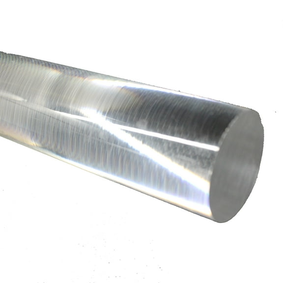 Acrylic Lucite Rod Dowel - 1.25" (32mm) x 24" (610mm) - One Rod (Clear)
