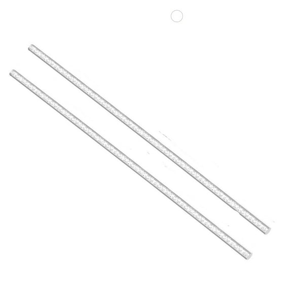 Acrylic Lucite Rod Dowel - 1/4" (6.35mm) x 24"(610mm) - Lot of Two Rods (Bubble)