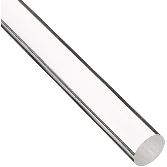 Acrylic Lucite Rod Dowel - 3/4" (19.05mm) x 24" (610mm) - One Rod (Clear)