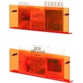 Acrylic Magazine Holder, 2 Pack Hanging Bookshelf Magazine Rack, Wall ...