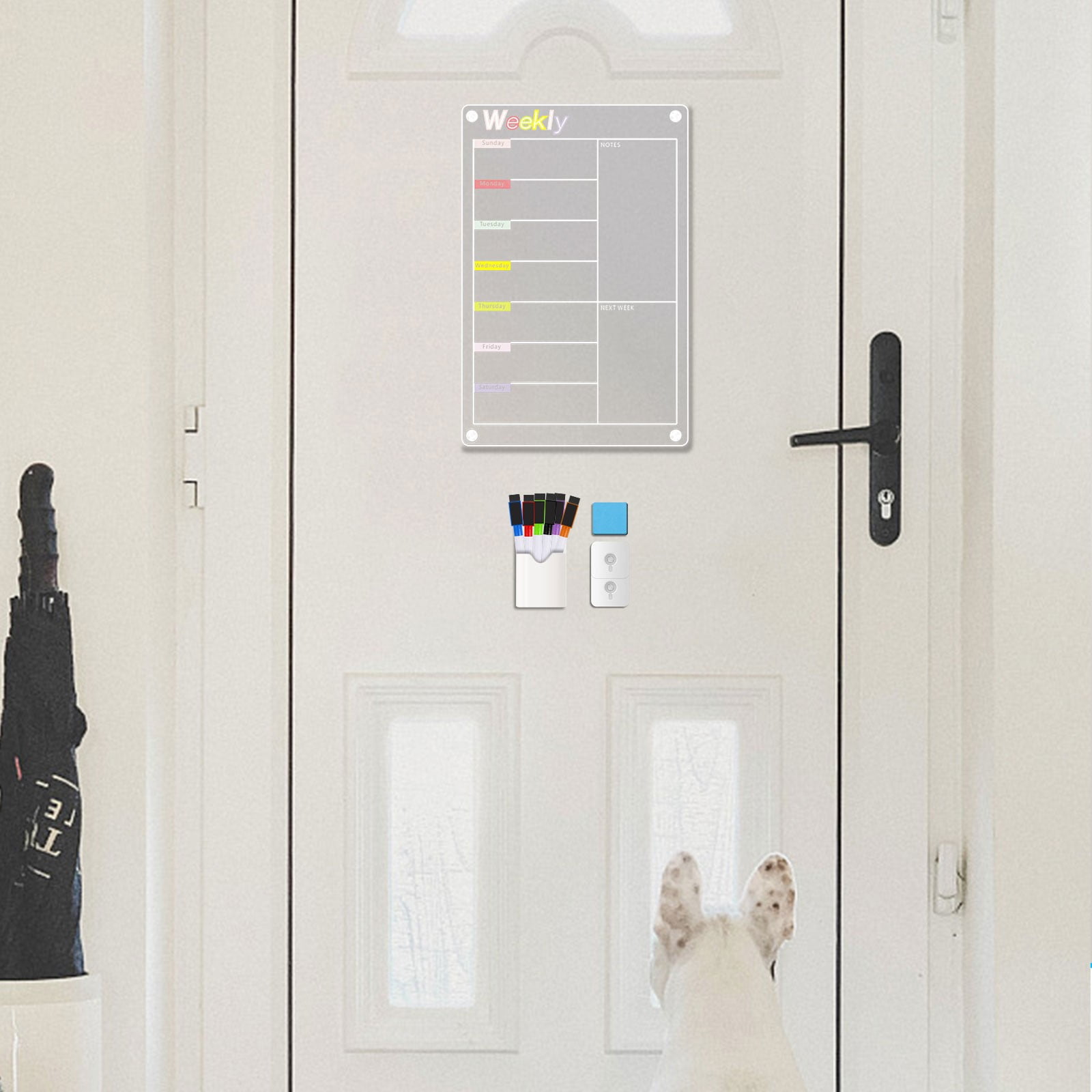 Acrylic Cute Refrigerator Stickers, Office Work