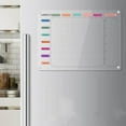 thumbnail image 1 of Acrylic Magnetic Dry Erase Calendar for Fridge, Clear Acrylic Calendar Planning Board Set Magnetic Weekly Monthly Planner Menu for Refrigerator with 6 Highlight Markers Transparent Color, 1 of 6