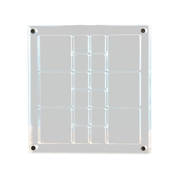 Acrylic Magnetic Seashell Display Box With 18 Irregular Compartments For Shell Collection And Organizer