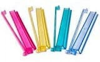 Acrylic Mahjong Mah Jongg Rack and Pusher Combo - Multi - Color - Set of 4 with 100 pcs Coins (5 Color)