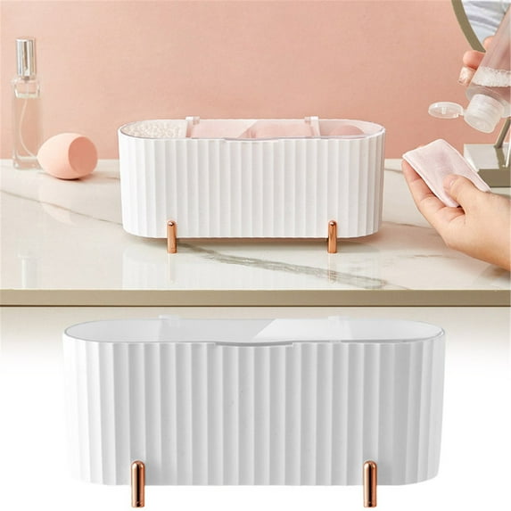 Acrylic Makeup Organizer Small Bathroom Storage With Drawers For Cosmetics Jewelry Toothpicks Countertop Bedroom Vanity