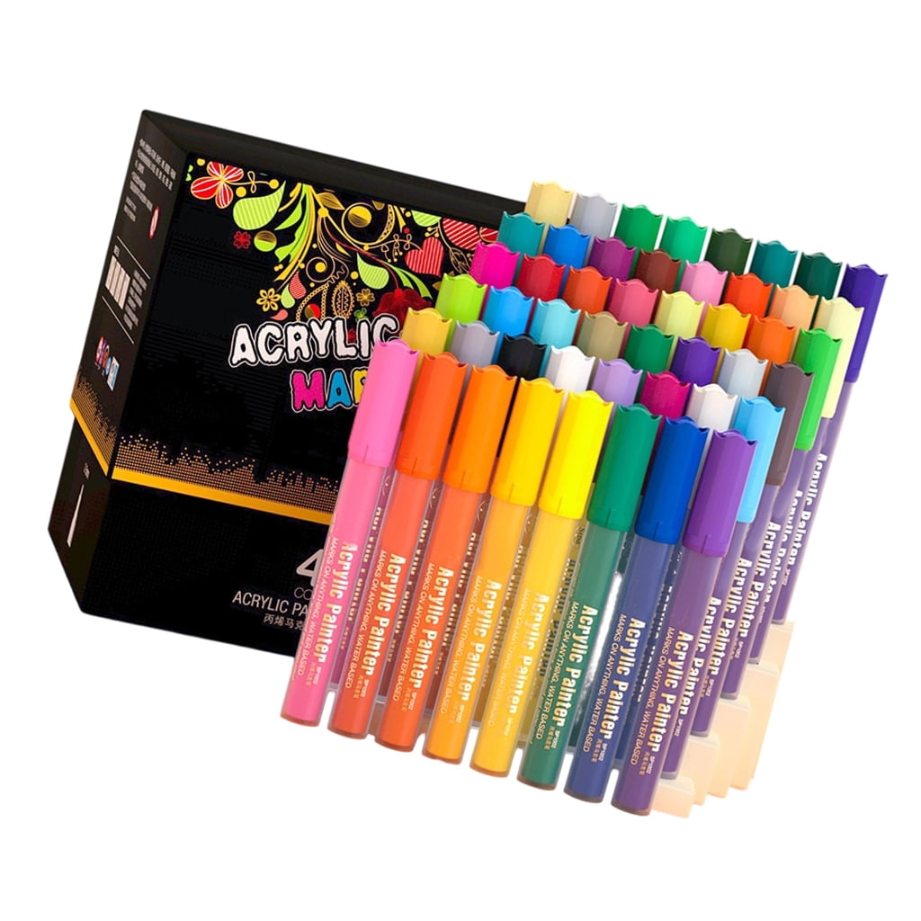 Acrylic Marker Water Resistant Quick Dry Acrylic Paint Pen Artist Art Marker For Scrapbooking Journaling Art Painting