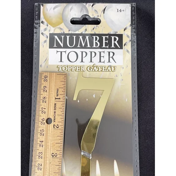 Acrylic Mirror Cake Topper Party Supplies - Gold 7