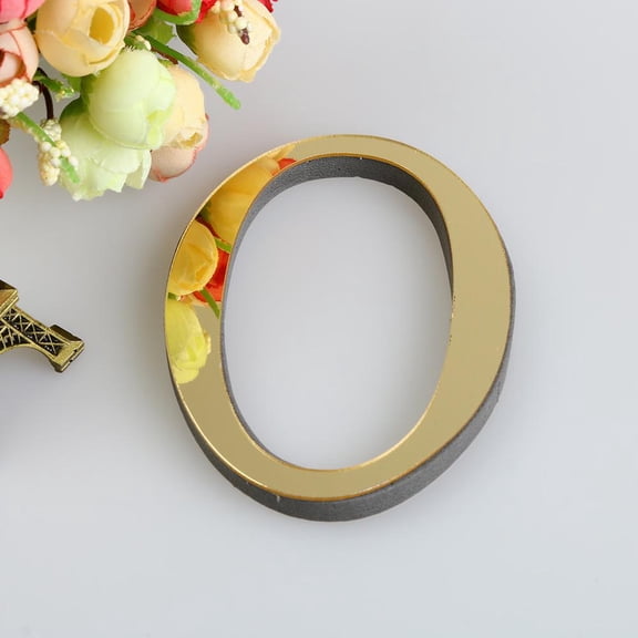 Acrylic Mirror, Capital Letter O, Letter Wall Decor, Home Wall Decor, 10cm, PeelandStick, Single 1 Pc