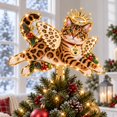 Acrylic Mirror Christmas Tree Topper Personalized Bengal Angel for Cat ...