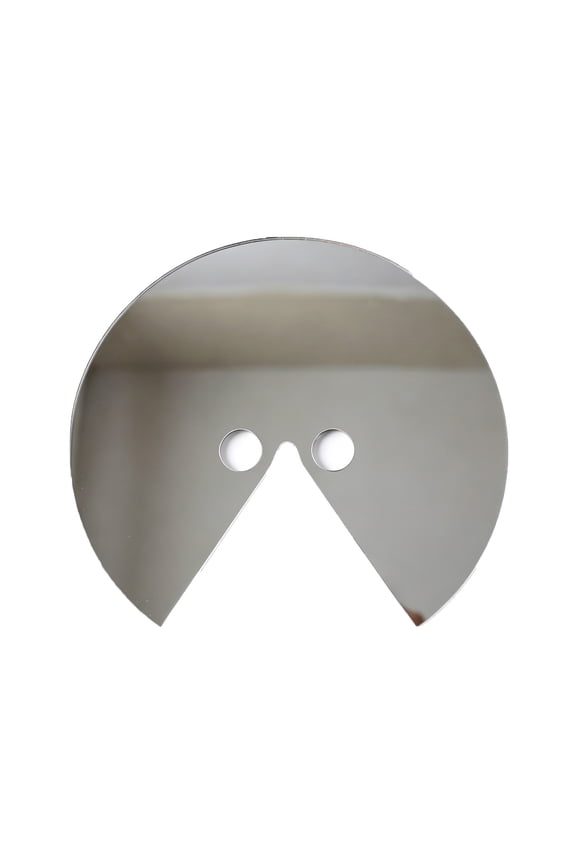 Acrylic Mirror Face Mask Creative Visual Dislocation Headwear Photo Prop Lightweight Round Mask with Eye Cutouts for Events Parties Art Performances