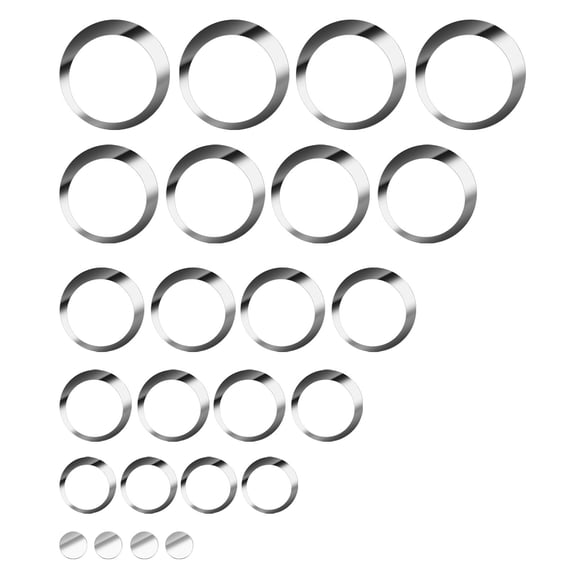 Acrylic Mirror Flower Wall Sticker - Self-Adhesive, Removable, Reflective Design, for Living Room Bedroom Bathroom Home Decoration