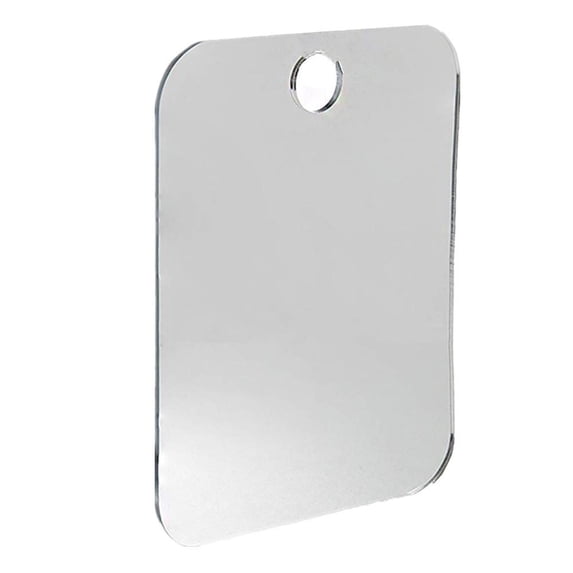 Acrylic Mirror, Bathroom Wall Mirror, Anti Fog, 17*13cm, Hanging MirrorforWall, Shower Shaving, Bathroom Vanity, Clear Reflective Glass Alternative, Shower Area, 1 Pc
