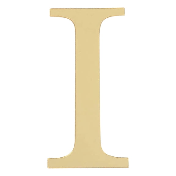 Acrylic Mirror Letter Wall Decal, 3.60In Reflective A-Z Alphabet Mirror Sticker, Diy Removable Wall Decor for Living Room Bedroom for Smooth Surfaces