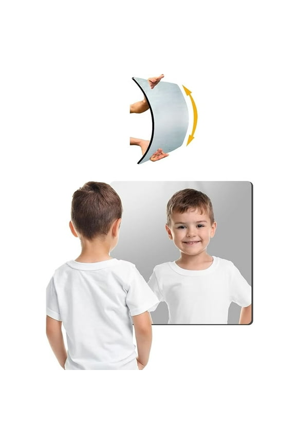 Acrylic Mirror Sheet, Flexible Non Glass Body Mirror Tiles Large Self Adhesive Mirror Stickers for Bathroom Bedroom Home Wall Decor (1pc)