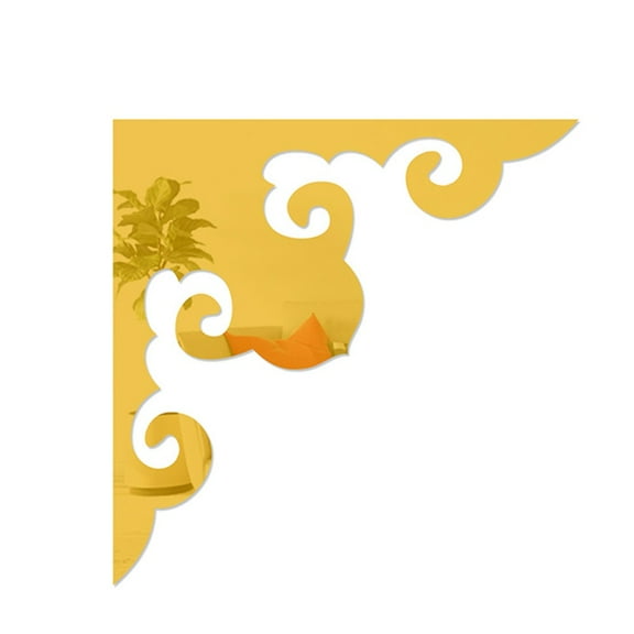 Acrylic Mirror Sticker Wall Decor Self-Adhesive Wall Corner Decorative Stickers