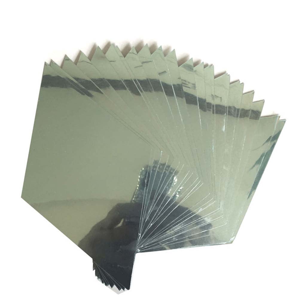 Acrylic Mirror Sheet 12 x 12 Reflective Frameless Lucite Tile Lightweight  Portable Display with Rounded Corners for Makeup Applications Hair Salons