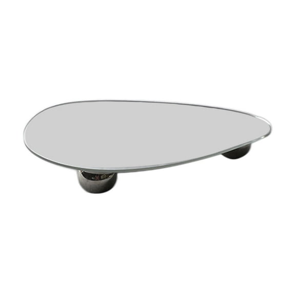 Acrylic Mirror Tray Vanity Tray Candle Tabletop Centerpieces Bathroom Countertop Decor for Sundries , Irregular Shape