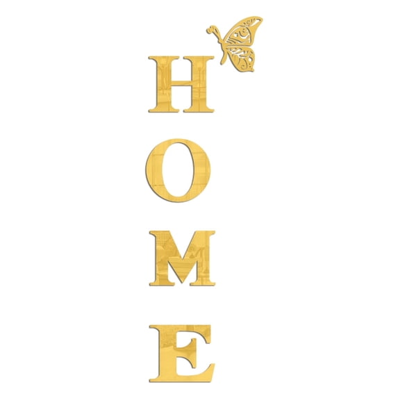 Acrylic Mirror Wall Stickers 15.75x47.24 Inch Reflective Letter Signs ...