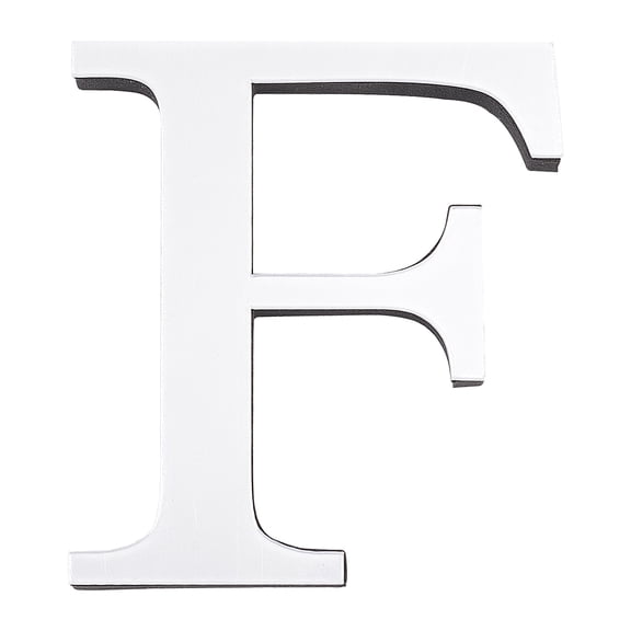 Acrylic Mirror Wall Stickers Decal with EVA Foam Alphabet Letter.F Foam: 100x90x10.5mm 100x90x1mm diy