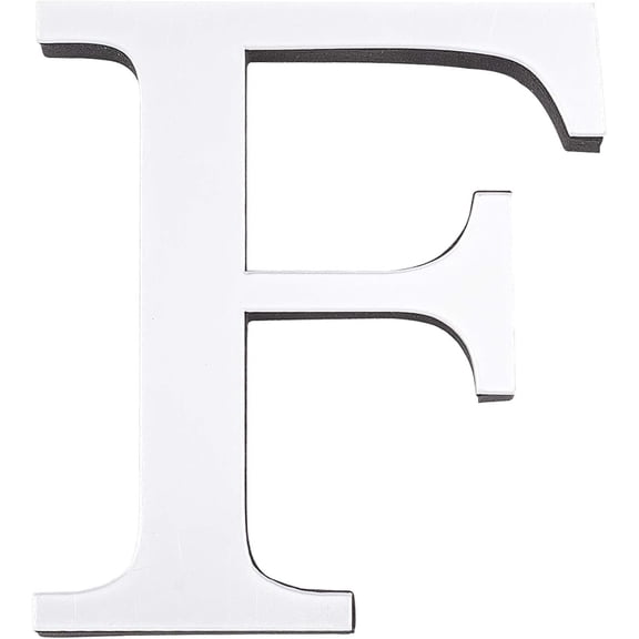 Acrylic Mirror Wall Stickers Decal with EVA Foam Alphabet Letter.F Foam: 100x90x10.5mm 100x90x1mm