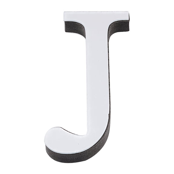 Acrylic Mirror Wall Stickers Decal with EVA Foam Alphabet Letter.J 101x50x1mm Foam: 101x50x11mm