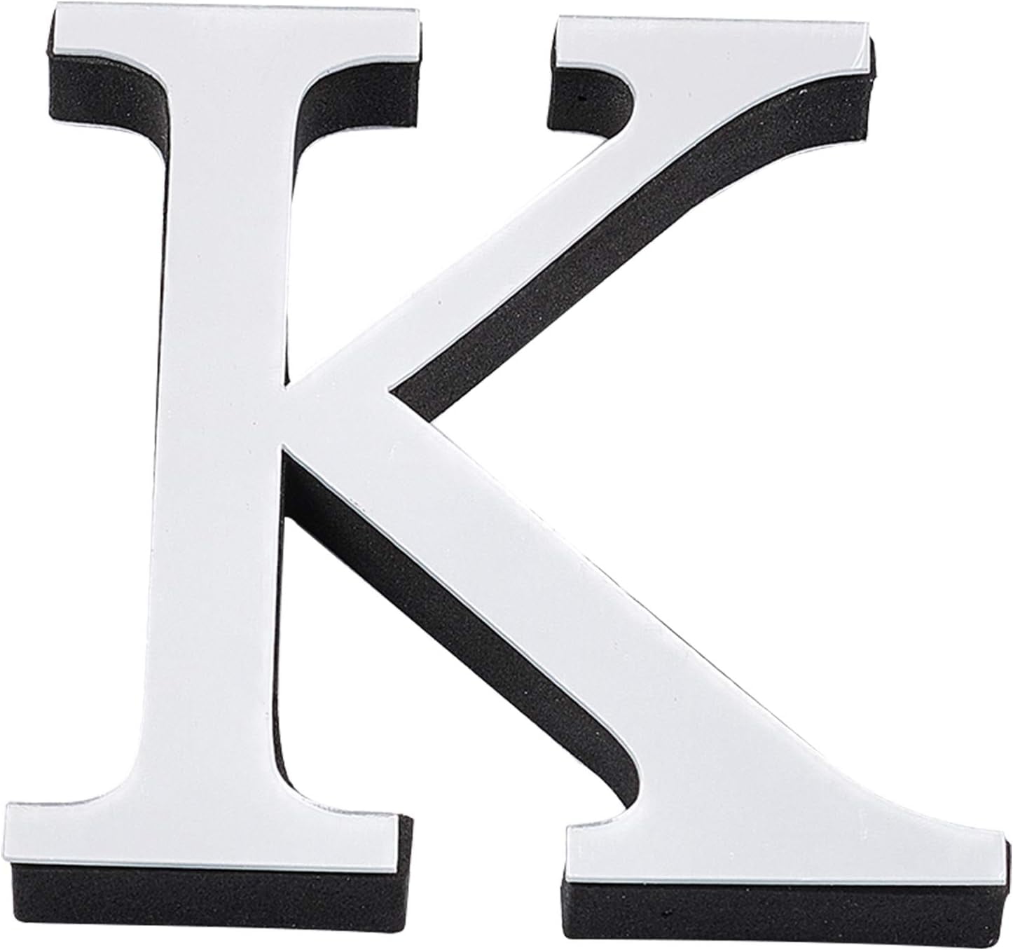 Acrylic Mirror Wall Stickers Decal with EVA Foam Alphabet Letter.K Foam ...