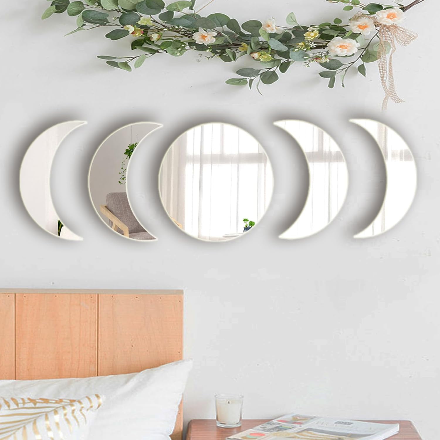 Acrylic Mirror Wall Stickers,Mirror Wall Decals,DIY Hollow Mirror Wall