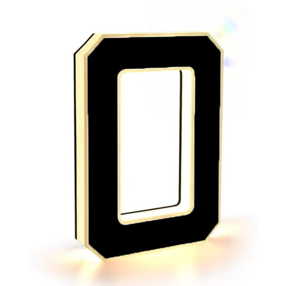 Acrylic Modern LED Address Sign Illuminated Number Plaque Customizable Digit Display for Outdoor Wall and Door