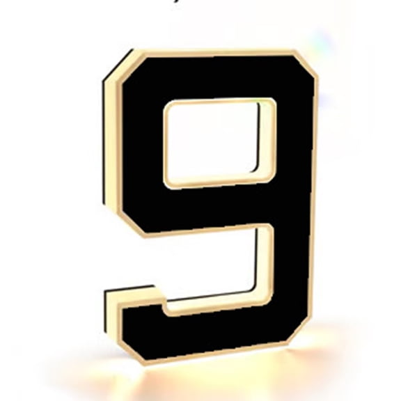 Acrylic Modern LED Address Sign Illuminated Number Plaque Customizable Digit Display for Outdoor Wall and Door