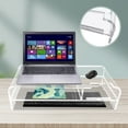 thumbnail image 1 of Acrylic Monitor Stand Riser Computer Monitor Riser Clear Computer Monitor Stand Multi-Purpose Desktop Organizers Riser, 1 of 8