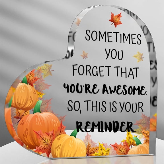 Acrylic Motivational Quote Sign 3.9X3.9 Inch Sometimes Youre Awesome Reminder Desk Plaque Contemporary Tabletop Decor Multipurpose Paperweight Office Home No Electricity Needed