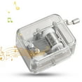 thumbnail image 1 of Acrylic Music Box Verdsylv Transparent Hand Crank Music Box (Acrylic)&nbsp;- Unique Birthday Gift for Mom/Dad/Thanksgiving - Christmas Melody Keepsake - Charming & Memorable, Unique Gift for Mom, 1 of 4