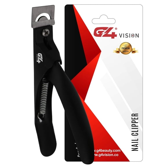 Acrylic Nail Clipper, Acrylic Nail Cutter Fake Nail Clippers False Artificial Nail Clipper Tip Trimmer Art Manicure Tools (Black)…