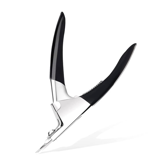 Acrylic Nail Clipper Nail Trimmer: Professional Nail Clippers, Stainless Nail Cutter, Nail Cutter for Acrylic, False Nail Clipper, Artificial Nail Clipper, Tip Cutter, Nail Tools for Nail Art (Black)