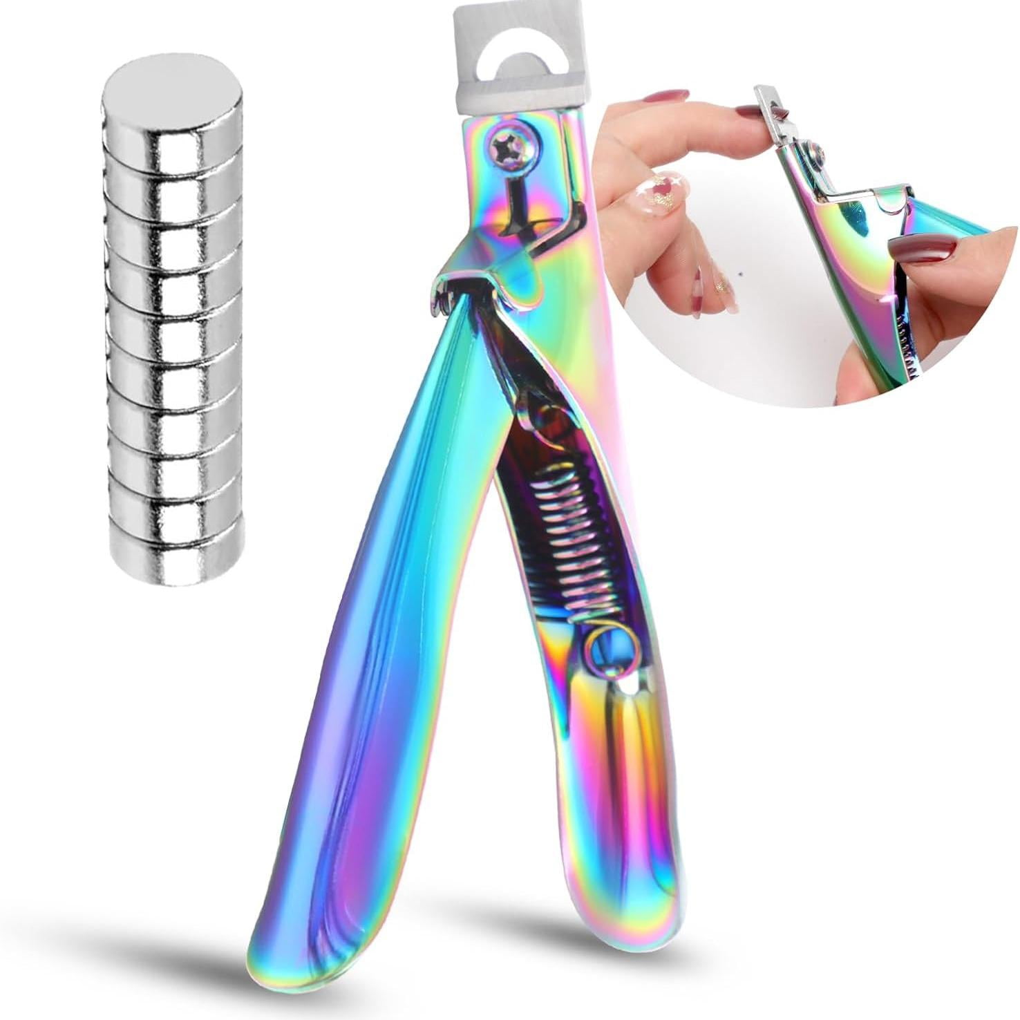 Acrylic Nail Clippers with Magnets Nail Cutters for Nail Tips False ...