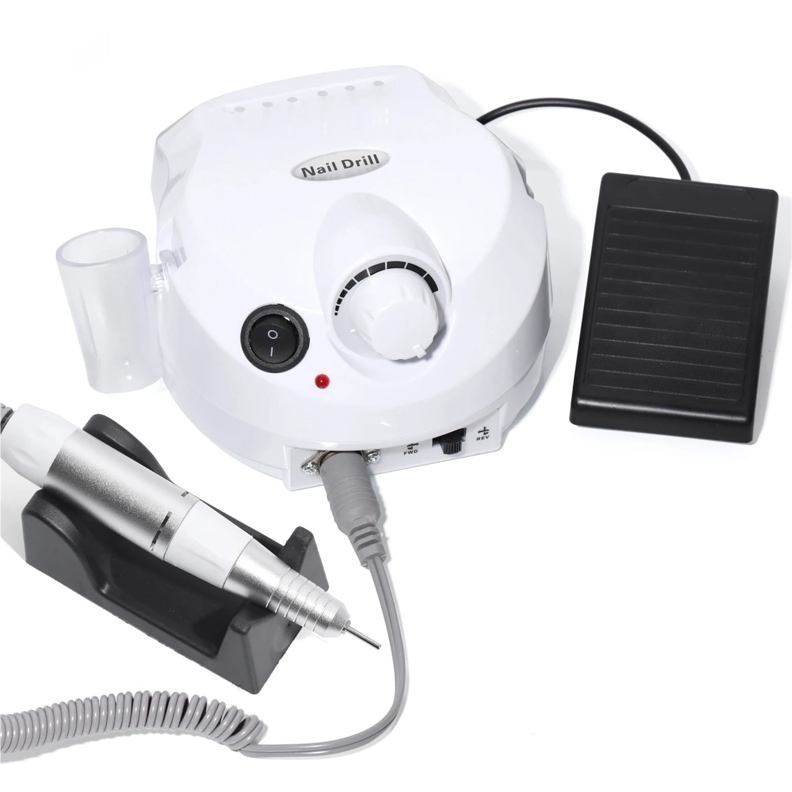 Acrylic Nail Drill-Electric Nail Drill with Foot Pedal E File Manicure Set Electric Nail File with NailDrill Bits