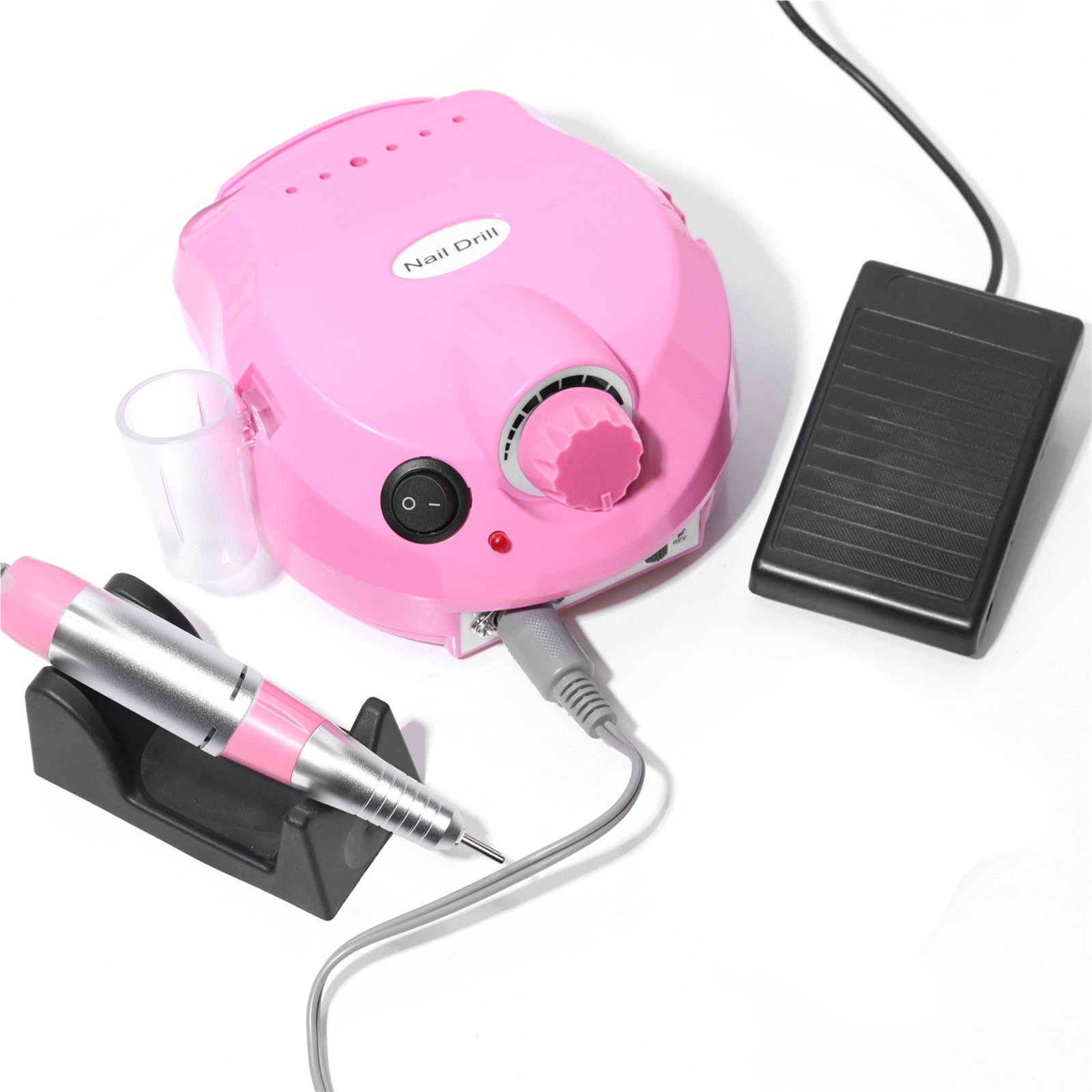 Acrylic Nail Drill-Electric Nail Drill with Foot Pedal E File Manicure Set Electric Nail File with NailDrill Bits