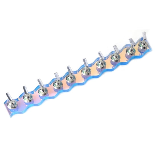 Acrylic Nail Holder With Base Showing Shelves Nail Stand For Press On Nails Fake Nail Tips Training Display Organizer