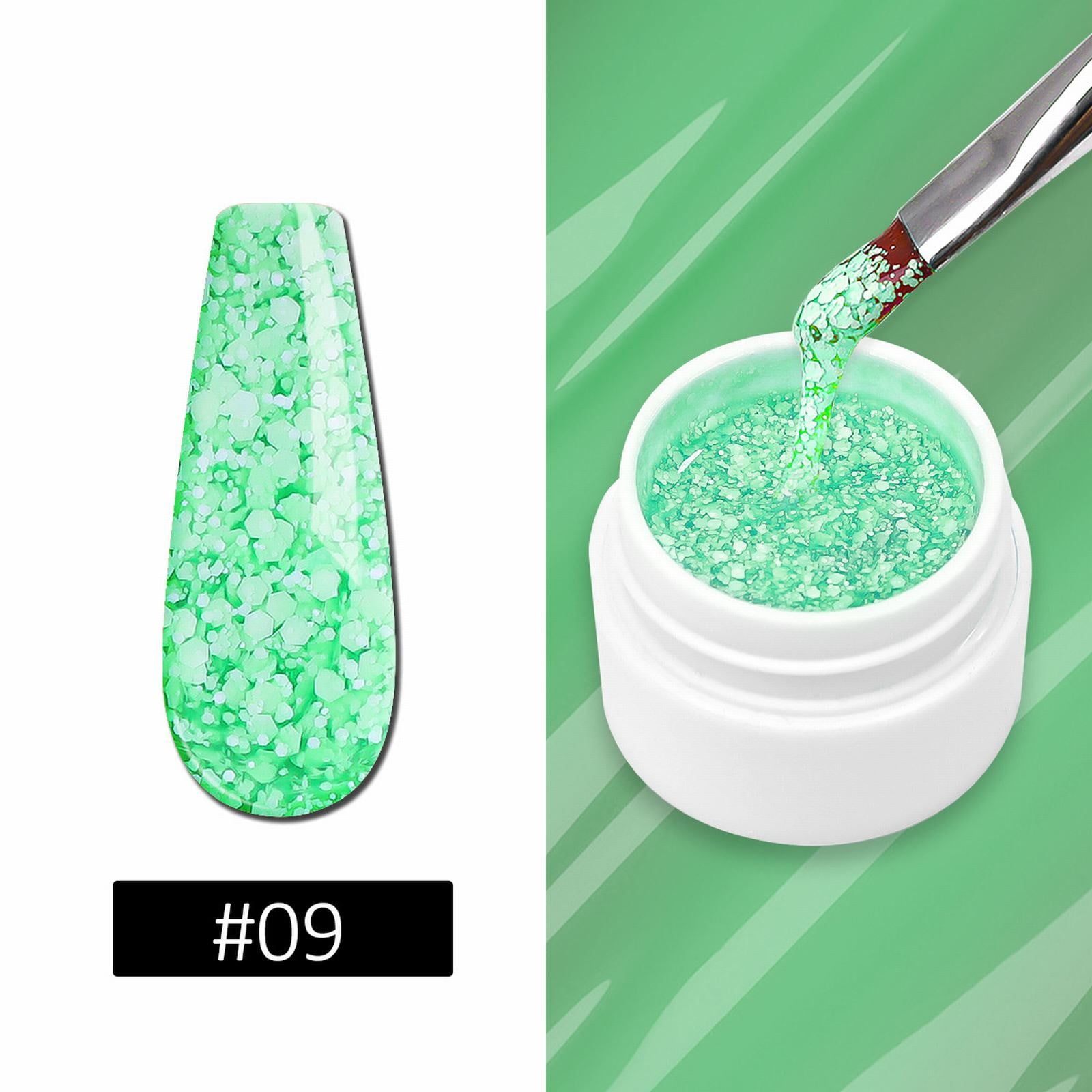 Acrylic Nail Remover Heart Rhinestones for Nails Rainbow Glitter