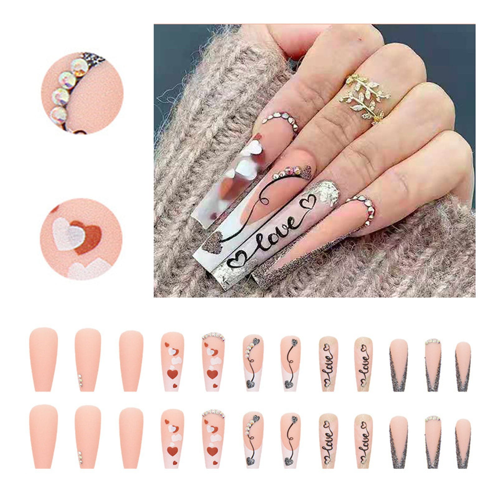 Acrylic Nail Stuff Acrylic Nail on Stuff Silicone Hand for Acrylic Nails Clip Coffin Bedding Young Nail Color Acrylic on Nails Coffin Medium Long U Shaped Nails Hand Holder Acrylic Nails