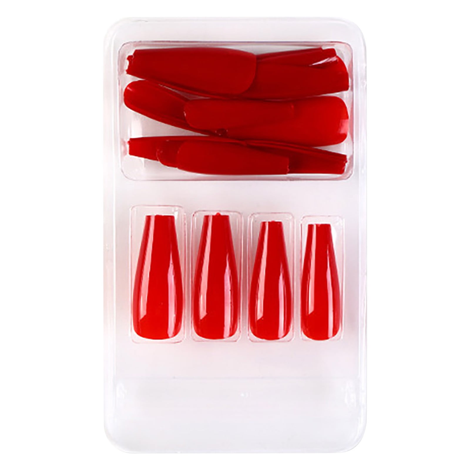 Acrylic Nail Tips Natural Long on Nails Coffin Long Design Nail Tips