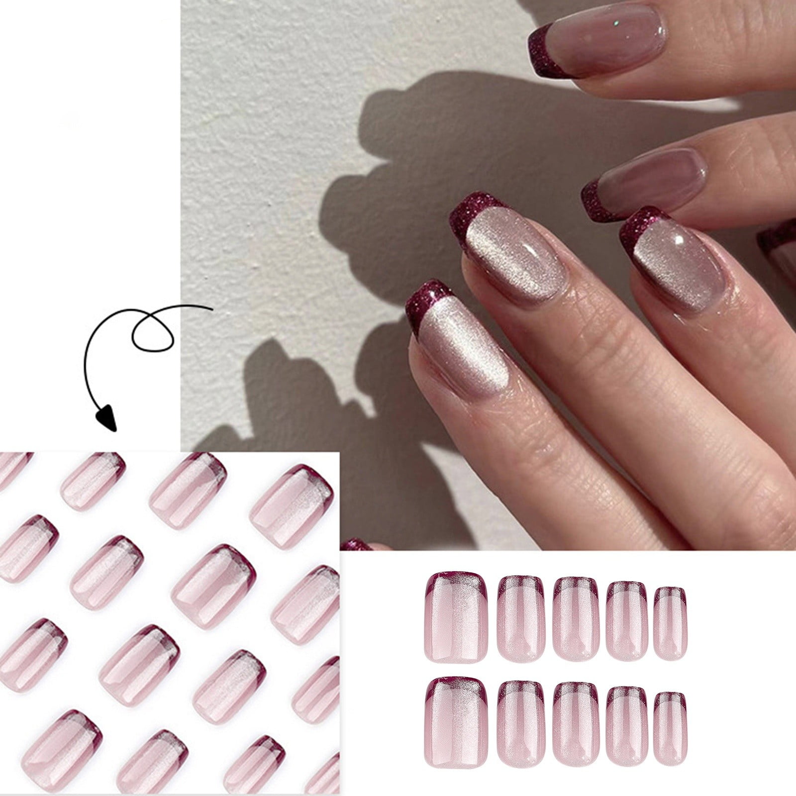 Acrylic Nails on Medium Length Daughters of The Jewelry Full Cover Nail Tips Short Length Wcl100 Tips Acrylic False Nails on Nails for Acrylic Coffin Full Cover Nail Tips Coffin Short