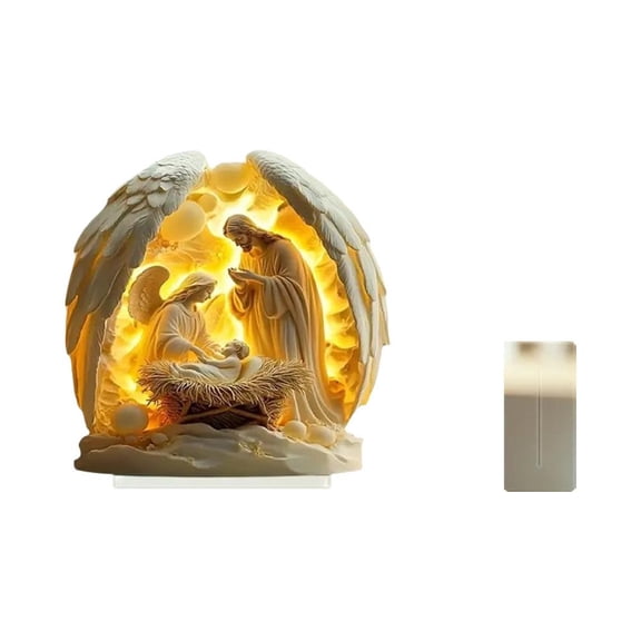 Acrylic Nativity Scene Desktop Decoration for Home Office